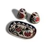 Anatolia Hand-Painted Ceramic Salt And Pepper Set