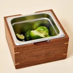 Artisans And Arthropods Deluxe Walnut Countertop Compost Bin -Food Sale Stores artisans and arthropods deluxe walnut countertop compost bin milk street store composting artisans and antrhopods 715870