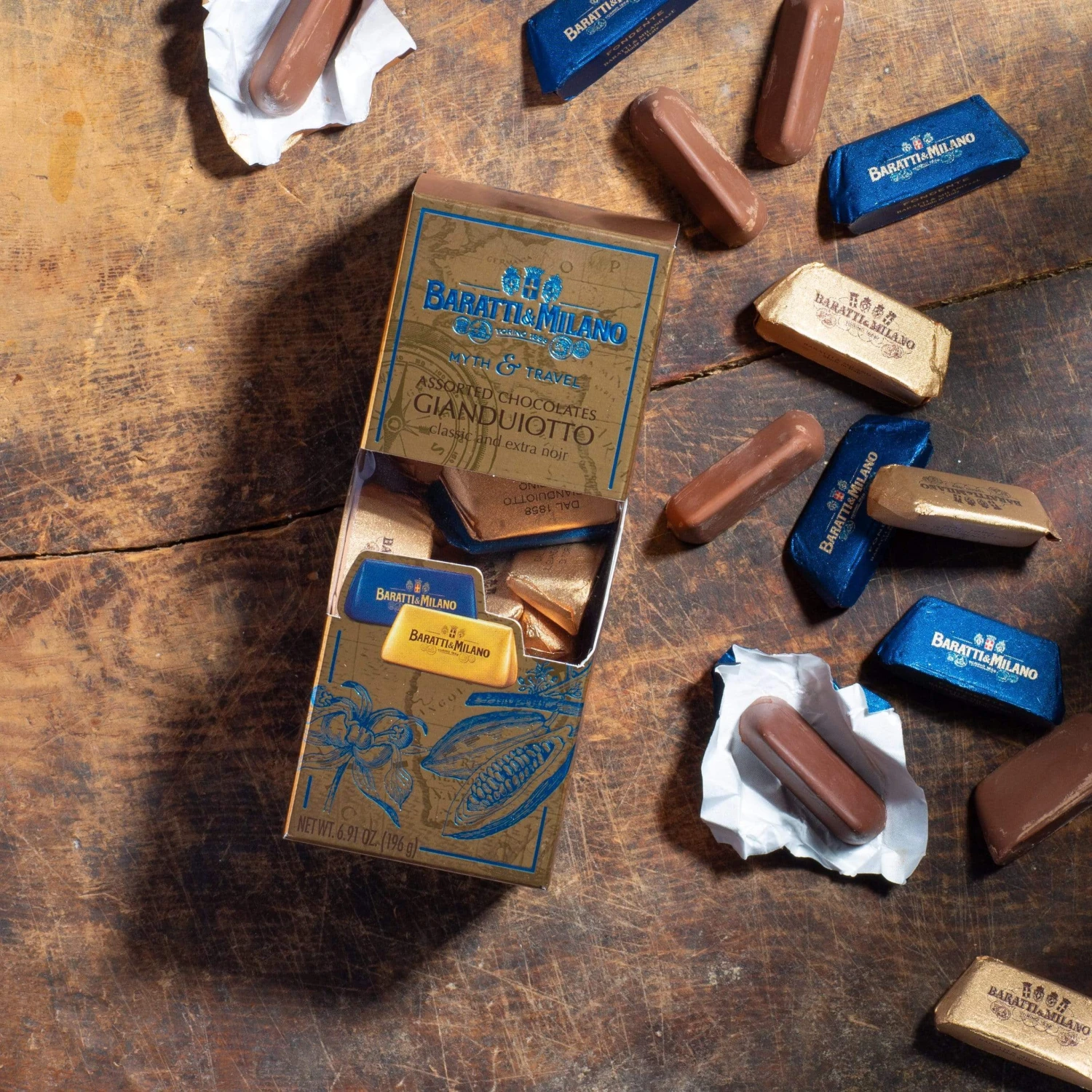 Baratti & Milano Myth & Travel Box Gianduiotto Classic And Dark Chocolates 4 Baratti & Milano Myth & Travel Box Gianduiotto Classic And Dark Chocolates - Image 2