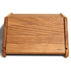 Breka Flat Top Bread Box With Removable Lid In European Oak