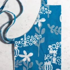 Global Mamas Marina Blue Reversible Flour Sack Apron -Food Sale Stores global mama s marina blue reversible flour sack apron global mamas 28527115698233