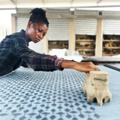 Global Mamas Marina Blue Reversible Flour Sack Apron -Food Sale Stores global mamas marina blue reversible flour sack apron aprons global mamas 161110