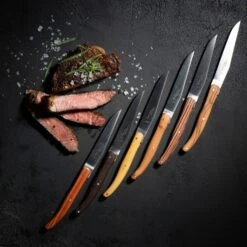 Goyon Mixed Wood Brasserie 6-Piece Steak Knives With Beech Wooden Gift Box 7 Goyon Mixed Wood Brasserie 6-Piece Steak Knives With Beech Wooden Gift Box -Food Sale Stores goyon mixed wood brasserie 6 piece steak knives with beech wooden gift box goyon 28381605298233
