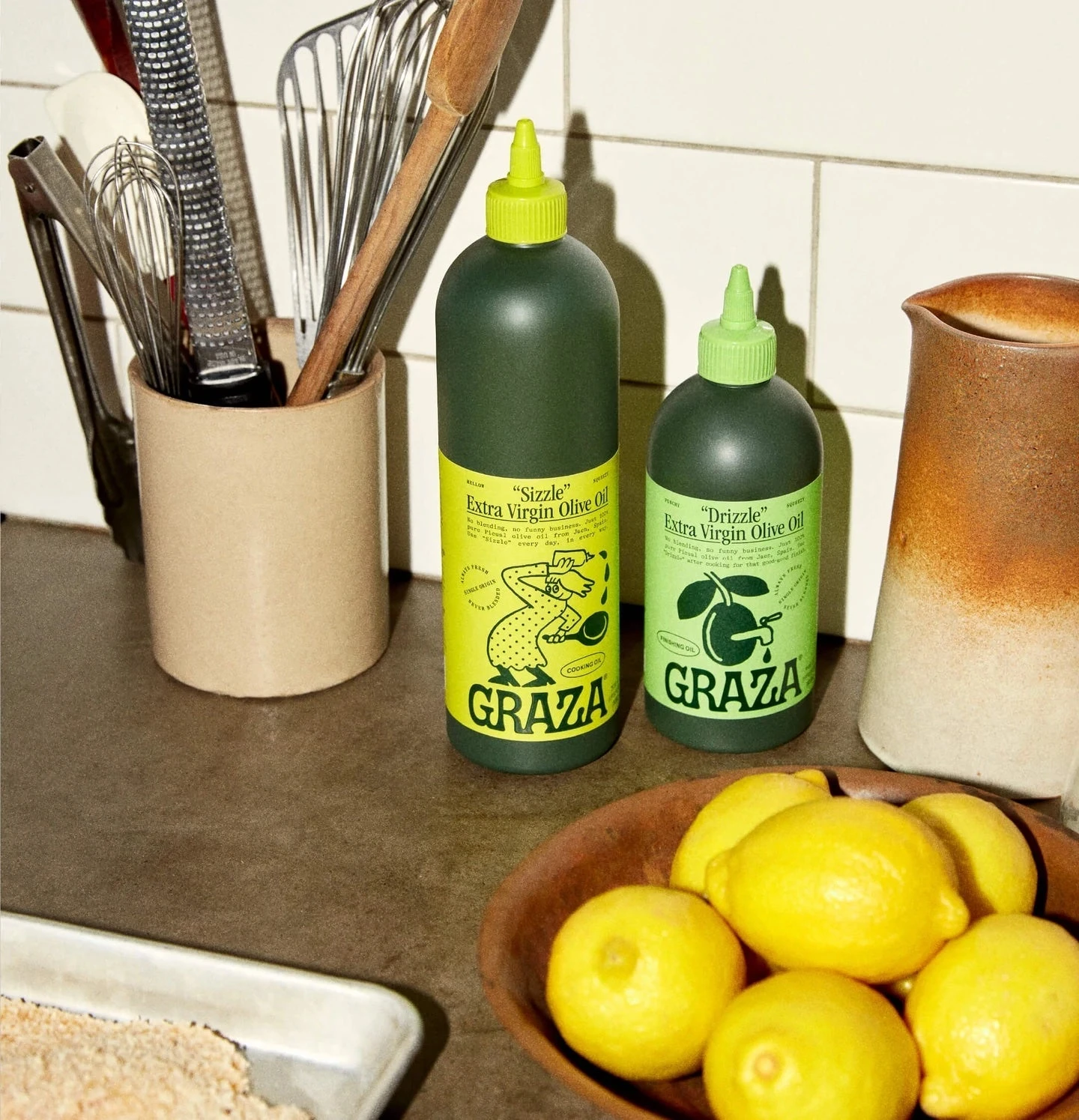 Graza Co. Squeeze "Drizzle" And "Sizzle" Olive Oil Set 8 Graza Co. Squeeze "Drizzle" And "Sizzle" Olive Oil Set - Image 6