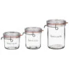 Lock Eat By Luigi Bormioli Frigo Jars - Set Of 3