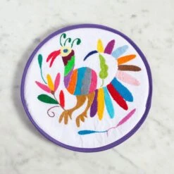 Lolo Mercadito Hand-Embroidered Tortilla Warmers 8 Lolo Mercadito Hand-Embroidered Tortilla Warmers -Food Sale Stores lolo mercadito hand embroidered tortilla warmers lolo mercadito 28236355010617