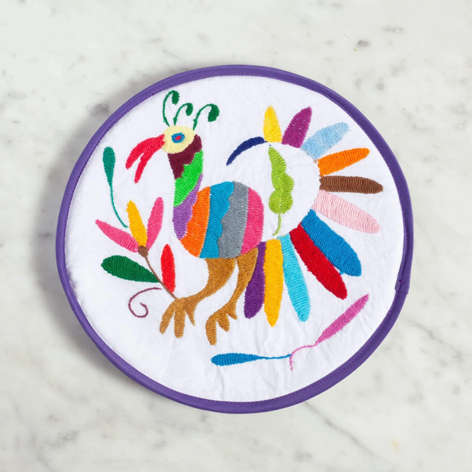 Lolo Mercadito Hand-Embroidered Tortilla Warmers 5 Lolo Mercadito Hand-Embroidered Tortilla Warmers - Image 3