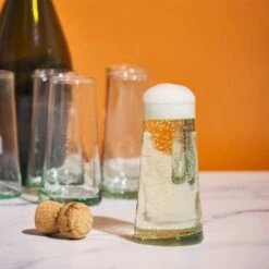 Marrakesh Recycled Champagne Glasses — Set Of 6 -Food Sale Stores marrakesh recycled champagne glasses set of 6 housewares alcantara frederic 726325