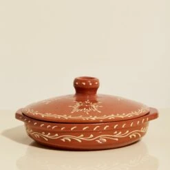 Marrakesh Terra Cotta Glazed Baker With Lid