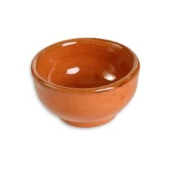 Mexican Terra Cotta Small Sauce Bowl — Set Of 2