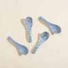 Miya Company Blue & White Soup Spoon Set -Food Sale Stores miya company blue white soup spoon set housewares miya company 361004