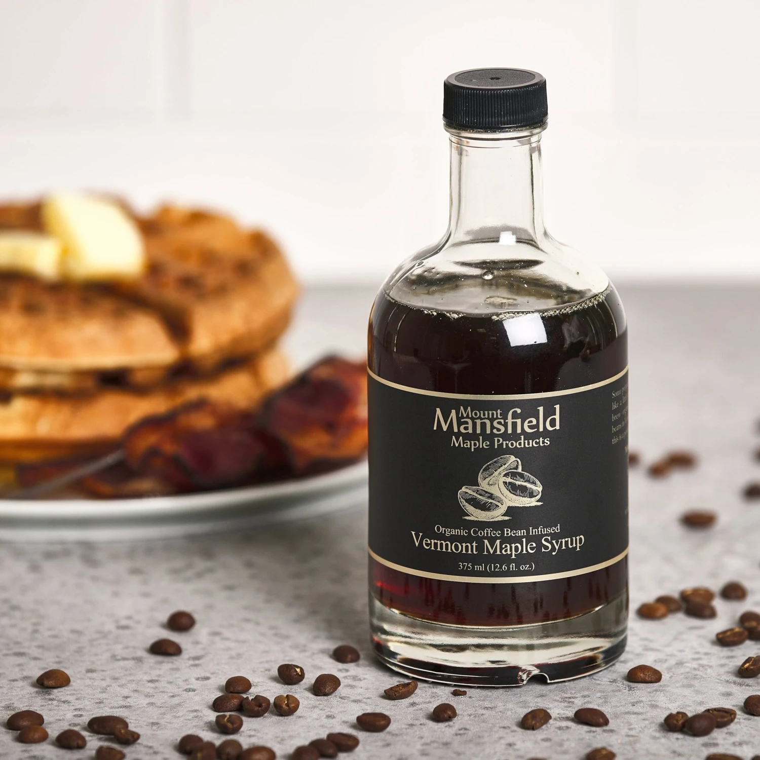 Mount Mansfield Organic Coffee Bean Infused Vermont Maple Syrup 5 Mount Mansfield Organic Coffee Bean Infused Vermont Maple Syrup - Image 3