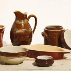 Poterie Renault Condiment Jar -Food Sale Stores poterie renault condiment jar housewares kiss that frog 950712