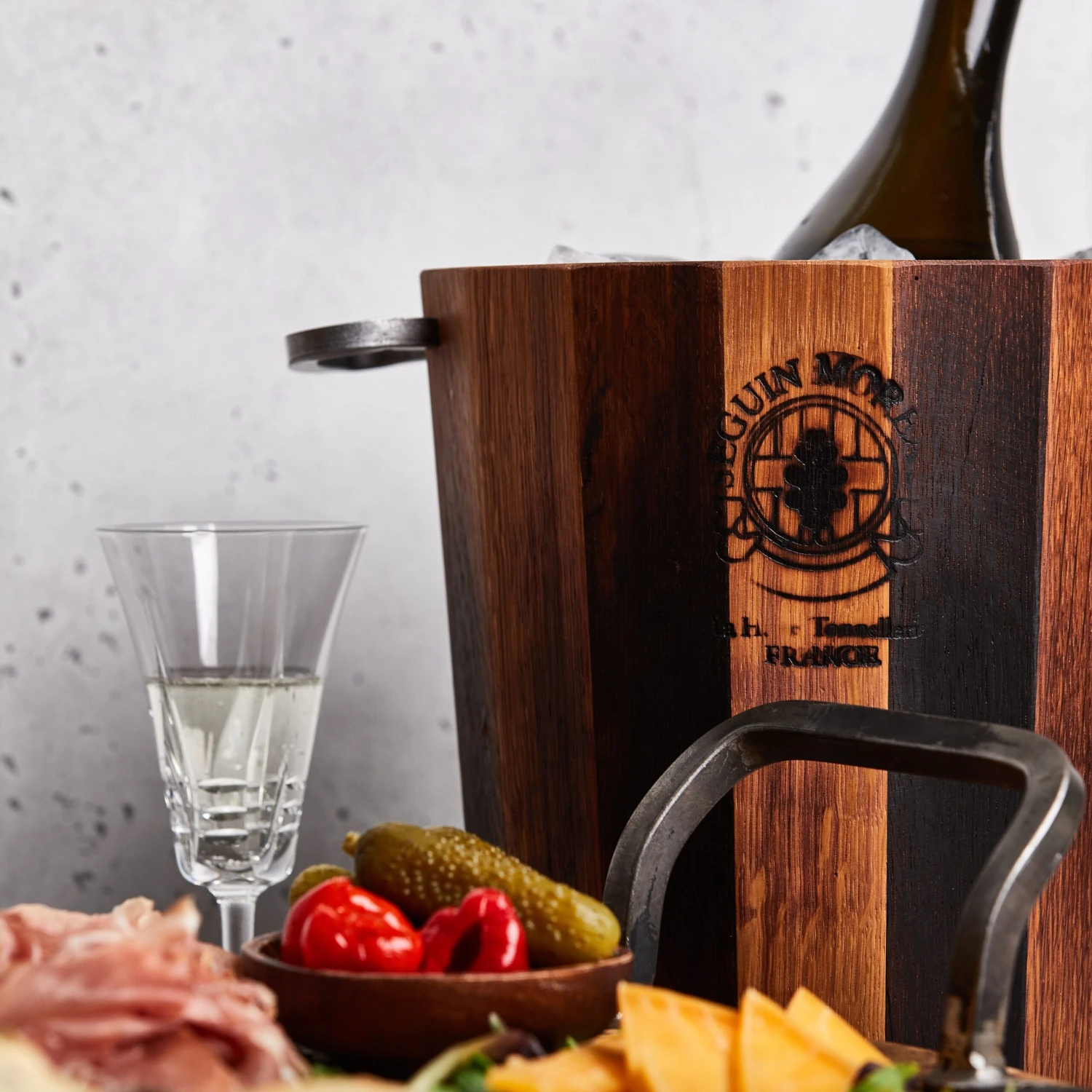 Provence Platters French Oak Ice Bucket 4 Provence Platters French Oak Ice Bucket - Image 2