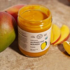 Pure Indian Foods Alphonso Mango Puree -Food Sale Stores pure indian foods alphonso mango puree pure indian foods 28276434501689