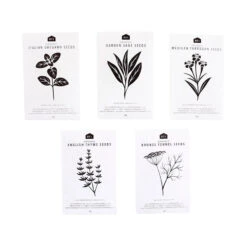 RT1home Seed Starter Grow Set - Oregano, Sage, Tarragon, Thyme, Fennel