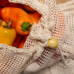 SandStone And Sage Organic Cotton Produce Bags – 7-Piece Set -Food Sale Stores sandstone and sage organic cotton produce bags 7 piece set sandstone and sage 28235791990841