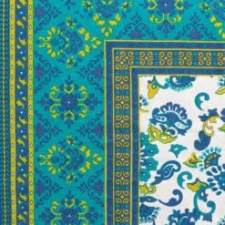 Serrv International Hand-Dyed Indian Tablecloth -Food Sale Stores serrv international hand dyed indian tablecloth serrv international monsoon flower 28137620897849