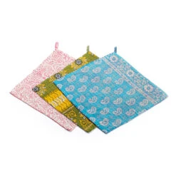 Serrv International Upcycled Kantha Dish Cloths — Set Of 3