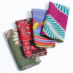 Serrv International Upcycled Kantha Napkins — Set Of 4