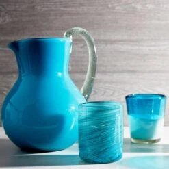 Verve Culture Handblown Glass Pitcher -Food Sale Stores verve culture handblown glass pitcher verve culture 28277171650617