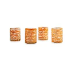 Verve Culture Handblown Glasses — Set Of 4 -Food Sale Stores verve culture handblown glasses set of 4 verve culture orange 28315712389177