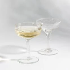 Vintage Champagne Coupes — Set Of 2 8 Vintage Champagne Coupes — Set Of 2 -Food Sale Stores vintage champagne coupes set of 2 housewares elsie green 225962