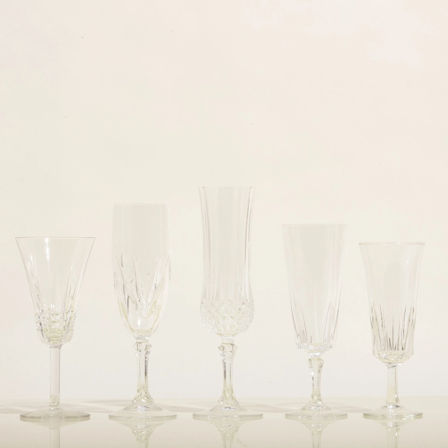 Vintage Champagne Flutes — Set Of 2 6 Vintage Champagne Flutes — Set Of 2 - Image 4