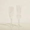 Vintage Champagne Flutes — Set Of 2