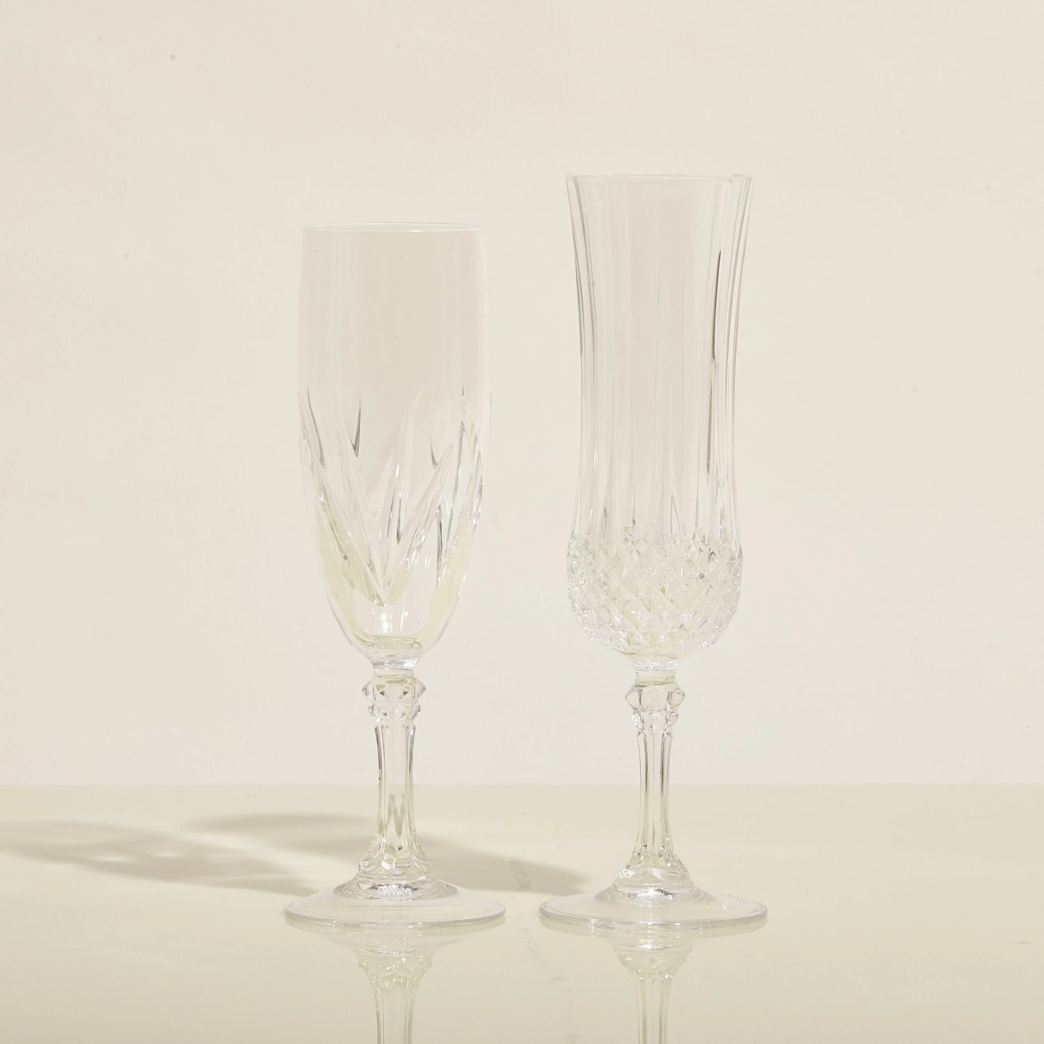 Vintage Champagne Flutes — Set Of 2 3 Vintage Champagne Flutes — Set Of 2