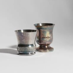 Vintage French Silver Jigger (Shot Glass) -Food Sale Stores vintage french silver jigger shot glass housewares elsie green 300399