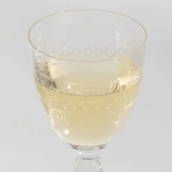 Vintage French Wine Large Glass Eclectic Pair -Food Sale Stores vintage french wine large glass eclectic pair housewares elsie green 945080