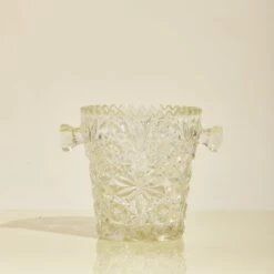 Vintage Glass Ice Bucket -Food Sale Stores vintage glass ice bucket small housewares elsie green 181431