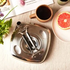 Wahei Freiz Stainless Steel Cube Kettle -Food Sale Stores wahei freiz stainless steel cube kettle equipment wahei freiz 996624